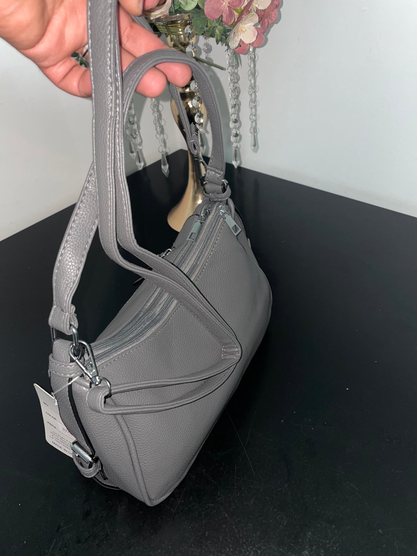 Trendy Schoudertas met Ritsvakken – Verkrijgbaar in 5 Kleuren!