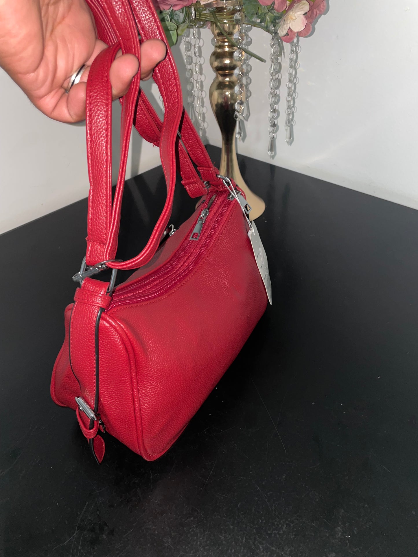 Trendy Schoudertas met Ritsvakken – Verkrijgbaar in 5 Kleuren!