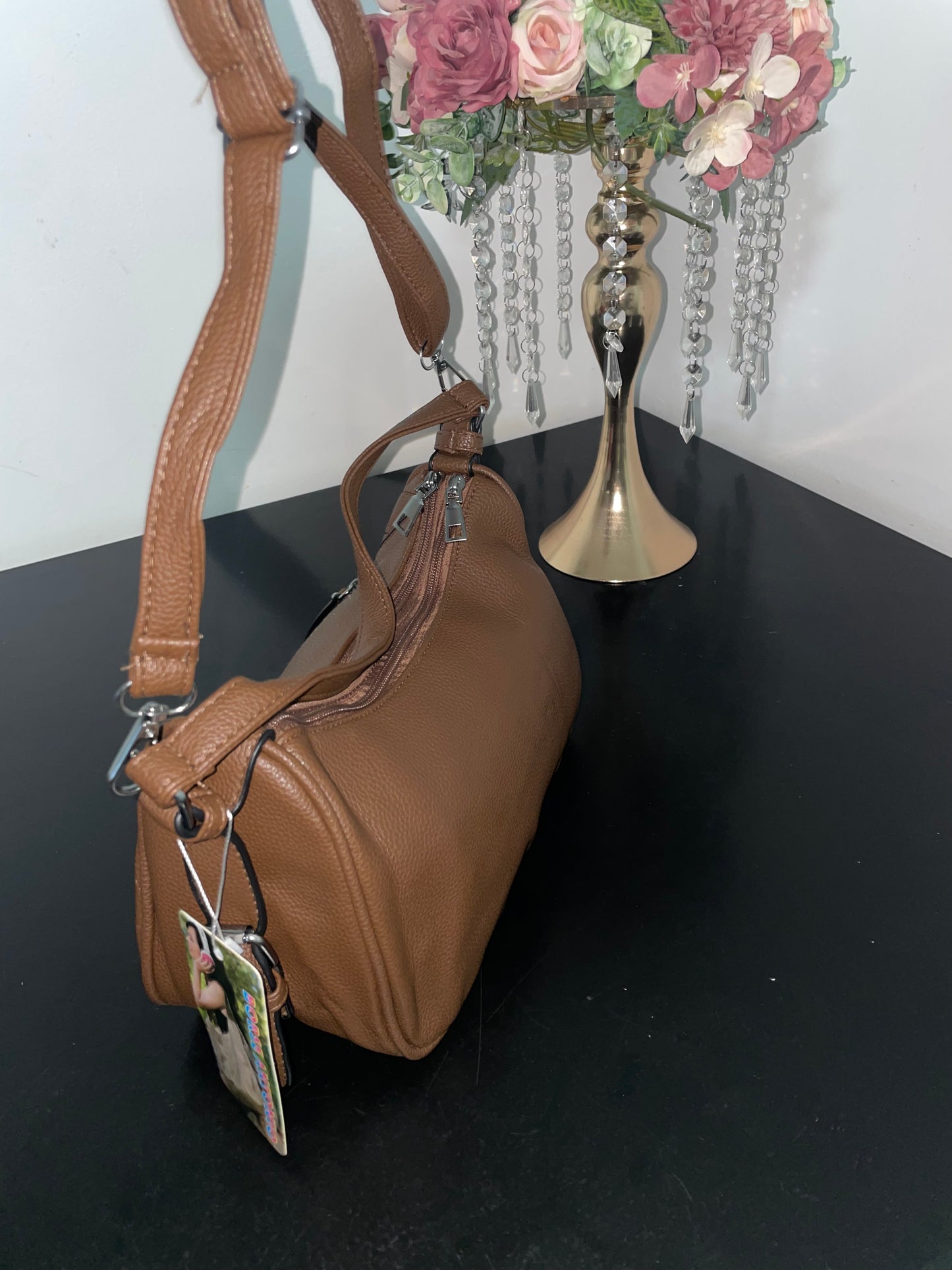 Trendy Schoudertas met Ritsvakken – Verkrijgbaar in 5 Kleuren!